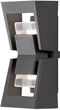 Gnosjö Konstsmide 7955-370 A++ to A Außenwandleuchten, Aluminium, anthrazit, 13 x 12 x 30 cm