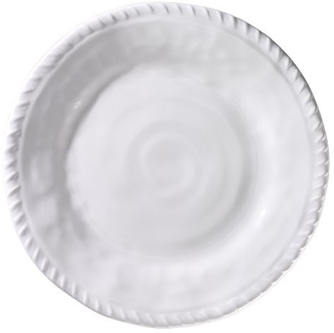 Merritt White Nautical Rope 11-inch Melamine Dinner Plates, Set of 6