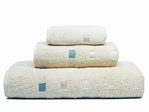 Vier Champagner: Duschtuch, Badetuch, Gästetuch. Weich, 100% Naturfasern 75% Baumwolle, 25% Micro Modal, 600 g/qm Walkfrottier Handtuch 50x100cm Champagner