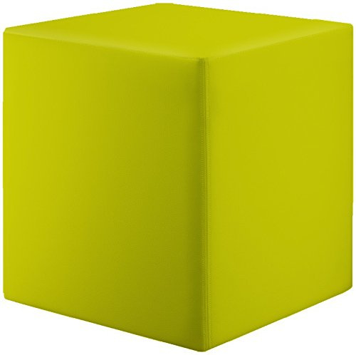 Kaikoon Sitzwürfel aus Kunstleder Hellgrün 35 × 35 × 45 cm – Hocker für Event, Messe & Gastronomie
