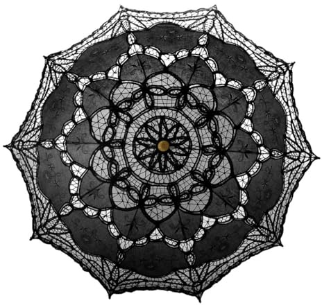 TOPTIE Vintage Lace Parasol Wedding Bridal Umbrella for Photograph