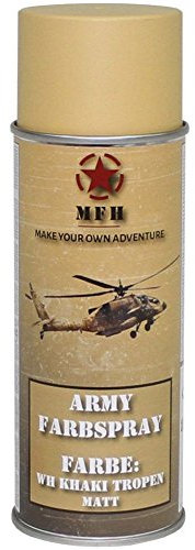 BW Army Farbspraydosen Sprühfarbe Armeelack 400ml DS 13,25?/L Khaki Tropen matt