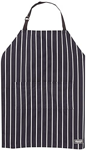 Children's Chefs or Cooks Kitchen Apron in Navy Butchers Stripe, (57 x 45) by Rushbrookes