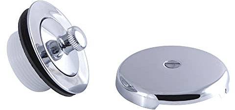 Kingston Brass DLT5301A1 Lift and Turn Tub Drain Kit, Polished Chrome,1.5, 1.25
