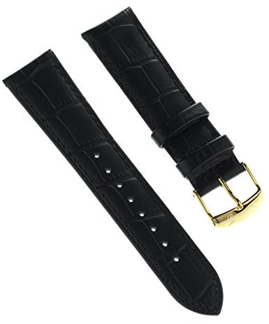 Festina Uhrenarmband Elegant Armband-Material Leder schwarz für Festina F16753, F16751 Uhren