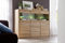 Highboard Eiche Bianco massiv geölt und gewachst