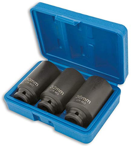 Laser 4146 Hub Nut Socket Set 1/2D 3pc