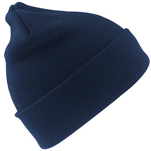 Result Unisex Rc029 Wooly Skimütze Einheitsgröße Marineblau