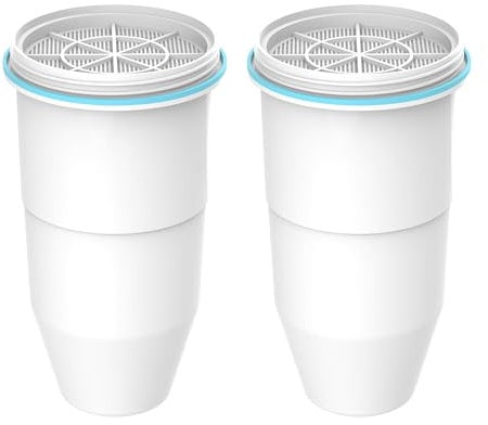 AQUA CREST NSF/ANSI 53 Certified 6-Stage Replacement Water Filters, Replacement for ZeroWater® ZR-017 Jug Filters and Dispenser Filters, Reduce TDS, PFOA/PFOS, Chlorine, Bad Taste and Odor, 2 Packs