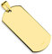 Bungsa Erkennungsmarke Gravierbares Dog Tag ID Platte Edelstahl Gold schwarz roségold Männer (Militär Gravur Armee Hundemarke Halskette Kettenanhänger Pendant Anhänger Chirurgenstahl Damen Herren)