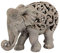 Design Toscano Anjan der Elefant indische Deko Jali Tierstatue, 30.5 cm, Gotischer Stein