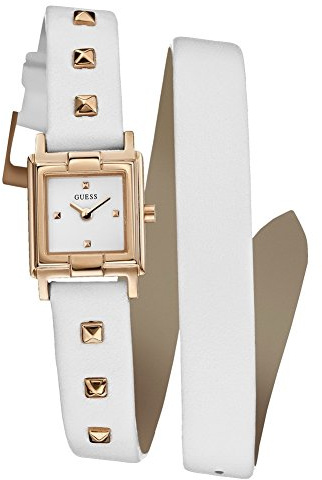 Guess Damen-Armbanduhr XS Analog Quarz Leder W85123L2