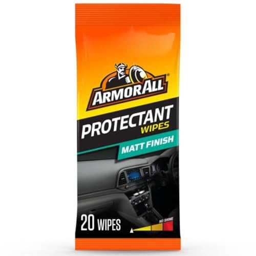 Armor All Lingettes pour Nettoyage Tableau de Bord Finition Mate Lot de 20