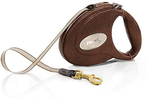 flexi Flexibles Lederband, M, braun
