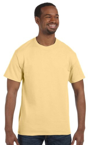 Gildan Mens Heavy Cotton Short Sleeve T-Shirt (2XL) (Yellow Haze)