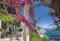 Komar Fototapete AMALFI | 368 x 254 cm | Tapete, Wand, Dekoration, Wandbelag, Wandbild, Wanddeko, Amalfiküste, Italien, Meer, Urlaub, Blumen, Blüten | 8-931