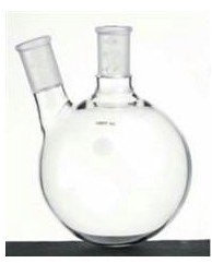 Gowe - Petaca de cristal con fondo redondo, 2 cuellos, 20L, 2 cuellos