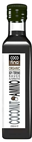 Cocofina Organic Coconut Aminos Alternative to Soy Sauce Teriyaki Sauce Gluten Free Liquid Aminos Soy Free Vegan – Keto and Paleo - Glass 250ml