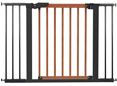 BabyDan Avantgarde Schutzgitter Tür und Treppenschutz zum Klemmen, 71.3-110.6 cm, kirsche/schwarz