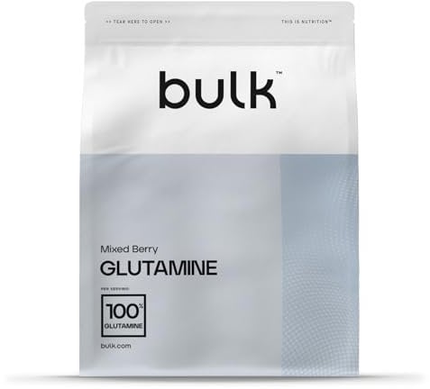 Bulk L-Glutamin Pulver, Aminosäure, Waldbeere, 500 g
