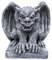 Steinfigur hockender Gargoyle Torwächter frostfest wetterfest Steinguss