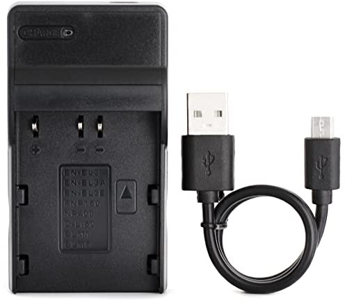 Norifon BLM-1 USB Charger for Olympus C-5060 Wide Zoom, C-7070 Wide Zoom, C-8080 Wide Zoom, E-1, E-3, E-30, E-5, E-520, EVOLT E-300, E-330, E-500, E-510 Camera and More