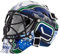 Franklin Sports Eishockey-Sammelartikel Torwart-Helm mini, Design: Logo Einer NHL-Mannschaft, 7784F05, königsblau