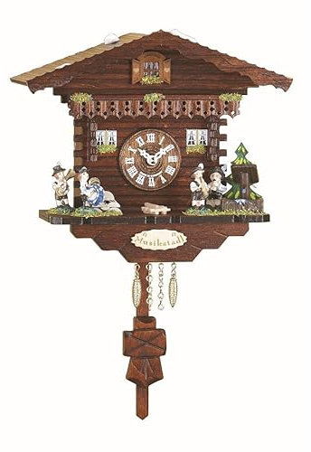 Kuckulino TU 2032 PQ Schwarzwalduhr Schweizerhaus mit Quarzwerk und Kuckuckruf
