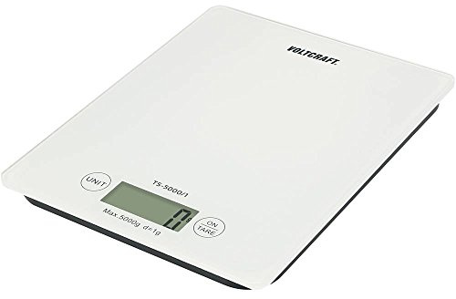VOLTCRAFT TS-5000/1 Briefwaage TS-5000/1 Wägebereich (max.) 5 kg Ablesbarkeit 1 g batteriebetrieben Weiß