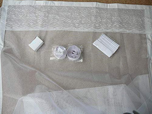 Flyscreen Queen Door Magnetic Patio Door Premium Quality White 120cm Wide x 215cm High