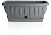 Bama Natura, casetta con piattino per Acqua, Grey, 30 cm