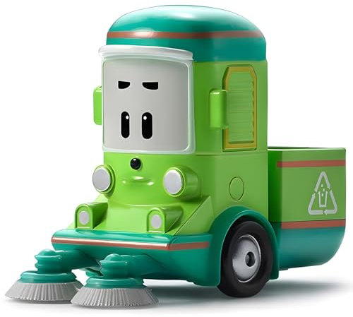 Robocar Poli Silverlit Cleany - Véhicules de Jouet en métal - Noir, Vert, Citron, Orange, Blanc, métal, Cleany, intérieur/extérieur, 3 Ans