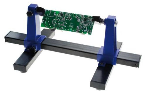 MORSA REGGI SCHEDA PER RIPARAZIONE PCB, INCLINAZIONE REGOLABILE, PER PCB DA 20X14 cm max