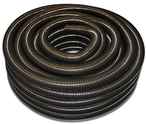 Tricoflex 40mm Corrugated Black PVC Flexible Pond Hose & Ducting - 10 Metre Length - Premium Brand