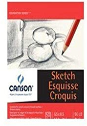 Canson Foundation Series Paper Sketch Pad for Pencil or Pen, Micro-Perforated Sheets, 50 Pound, 48 Inch x 10 Yard Roll