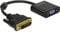 DeLock 65658 Cavo adattatore DVI 24+1 spina,VGA connettore femmina,Nero