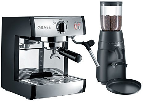 GRAEF. Siebträger-Espressomaschine pivalla SET mit Kaffeemühle CM 702