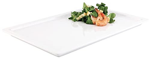 APS 83830 GN 1/2 Tablett APART, 32,5 x 26,5 cm, Höhe 2,5 cm, Melamin, weiß