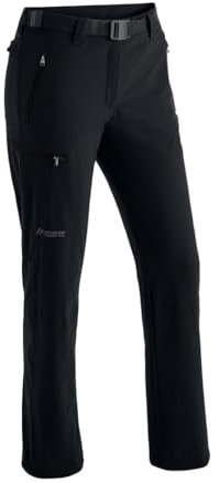 Maier Sports Rechberg, Damen Wanderhose, Wasserabweisende Outdoorhose für Trekking und Hiking, PFC-frei, mSTRETCH pro 4 & Dryprotec, Schwarz, 38 (W30/L31)