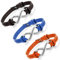 Damen Herren Infinity unendlichkeit Armband - 3 PCS Charme Armreif Partnerarmband Freundschaftsarmband Leder Edelstahl Braun Orange Blau