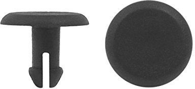 sourcing map 100pcs 4mm Plastique Diamètre Trou Fixation Agrafe Rivet Auto Pare-Choc vis Fixation Aile