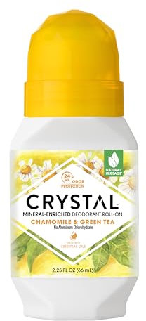 Crystal Deodorant Essence Roll-on Kamille/Grüner Tee (66 ml)