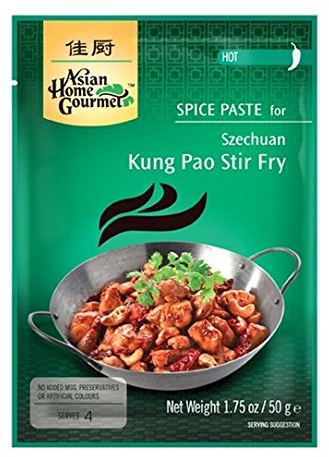 ASIAN HOME GOURMET 50g Gewürzpaste für Szechuan Kung Pao Pfanne