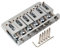 Musiclily 52,5mm Chevalet Fixe Hardtail 6-pontets Modernes Plaque Acier pour Guitare électrique Style Strat, Chrome