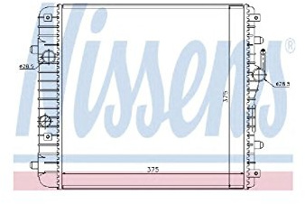 NISSENS Kühler, Motorkühlung 630738 | Kompatibel mit: OPEL AGILA