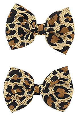 Zac's Alter Ego Satin Leopard Print Bows