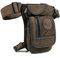 Canvas Drop Leg Bag Hüfttasche Oberschenkeltasche für Männer Frauen Tactical Military Motorrad Fahrrad Radfahren Wandern Camping Outdoor Travel Sling Crossbody Pouch Pack Pocket Daypack Kaffee