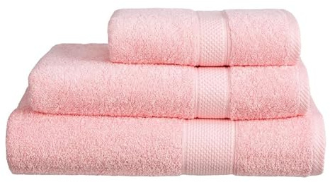 Linens Limited - Hand Towel for Bathroom and for Kitchen, Great as Face Towel, Guest Towel, and More, Turkish Cotton, Soft and Luxurious, Super Absorbent, Machine Washable (Pink)