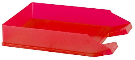 Idena 300856 - Ablagekorb für A4-C4, aus Kunststoff, transluzent rot, 1 Stück