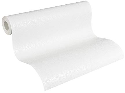 A.S. Création Paintable Non-Woven Wallpaper 10.05 x 0.53 m Made in Germany White 563217 5632 – 17
